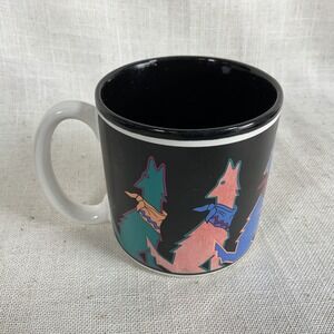 VTG Coyote Southwest‎ Coffee Cup MOONLIGHTING 1989 Potpourri Press